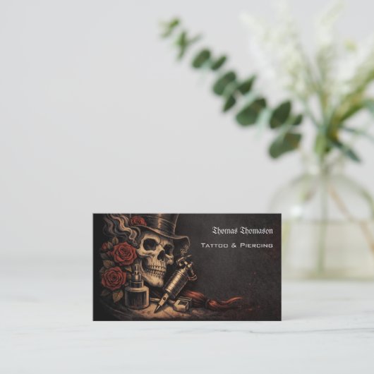 Tattoo artist QR code  名刺 (スタンド正面)