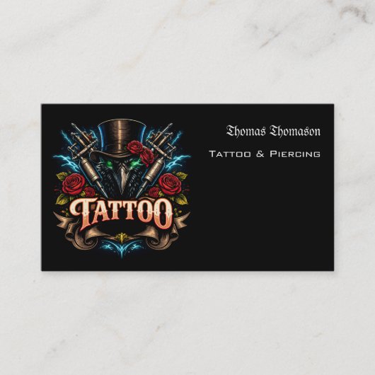 Tattoo artist QR code  名刺 (正面)