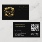 Tattoo artist QR code  名刺 (正面/裏面)