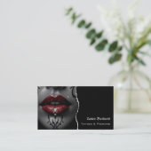 Tattoo artist salon  QR code Business Card 名刺 (スタンド正面)