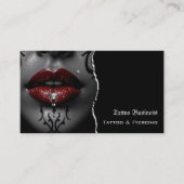 Tattoo artist salon  QR code Business Card 名刺 (正面)