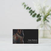 Tattoo artist salon  QR code Business Card 名刺 (スタンド正面)