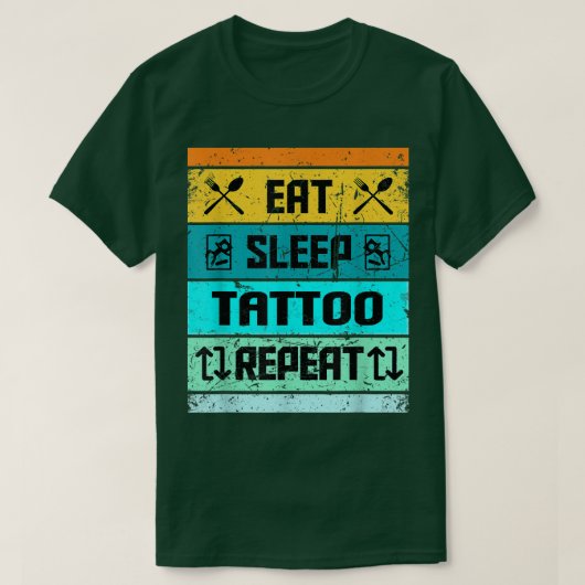 Tattoo Artist Tattoo Lover Funny Tattooist  Tシャツ (デザイン正面)