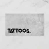 Tattoo Artist Tattooist シンプルモダン Concrete 名刺 (正面)