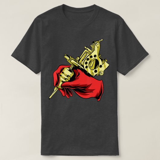 Tattoo Artist Tattooist Ink Master Machine Inking Tシャツ (デザイン正面)