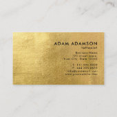 Tattoo Artist Tattooist Simple Gold Metalic 名刺 (裏面)