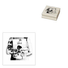 Tattoo Bookwormブック所有権インクスタンプ ラバースタンプ