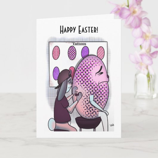 Tattoo Easter Egg Greeting Card カード (蘭)