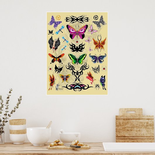 Tattoo Geezer-01 ポスター (キッチン)