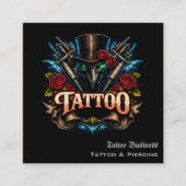Tattoo Gift Voucher スクエア名刺 (正面)