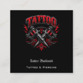 Tattoo Gift Voucher スクエア名刺 (正面)