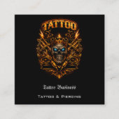 Tattoo Gift Voucher スクエア名刺 (正面)