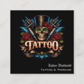 Tattoo Gift Voucher スクエア名刺 (正面)