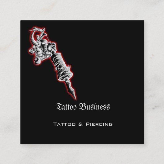 Tattoo Gift Voucher スクエア名刺 (正面)