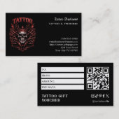 Tattoo Gift Voucher 名刺 (正面/裏面)