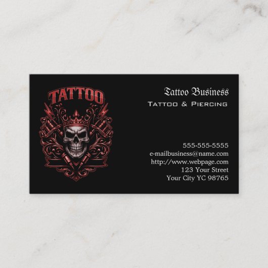 Tattoo Gift Voucher 名刺 (正面)