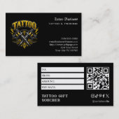 Tattoo Gift Voucher 名刺 (正面/裏面)