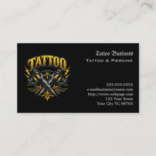 Tattoo Gift Voucher 名刺 (正面)