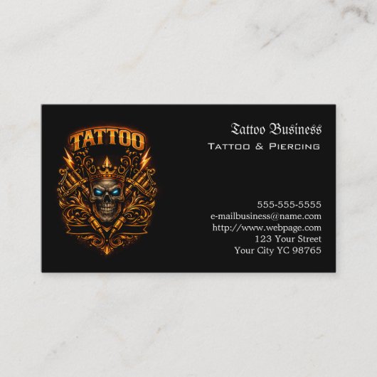 Tattoo Gift Voucher 名刺 (正面)