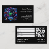 Tattoo Gift Voucher 名刺 (正面/裏面)