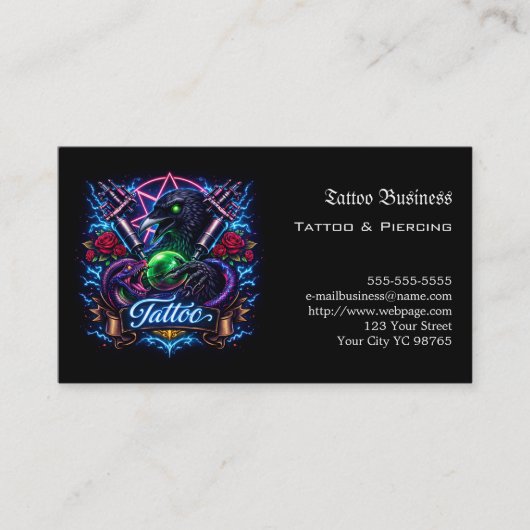 Tattoo Gift Voucher 名刺 (正面)