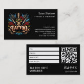 Tattoo Gift Voucher 名刺 (正面/裏面)