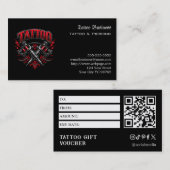 Tattoo Gift Voucher 名刺 (正面/裏面)