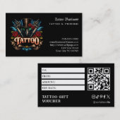 Tattoo Gift Voucher 名刺 (正面/裏面)
