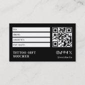Tattoo Gift Voucher 名刺 (裏面)