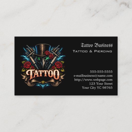 Tattoo Gift Voucher 名刺 (正面)