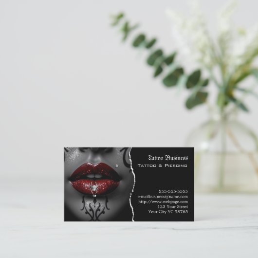 Tattoo Gift Voucher 名刺 (スタンド正面)