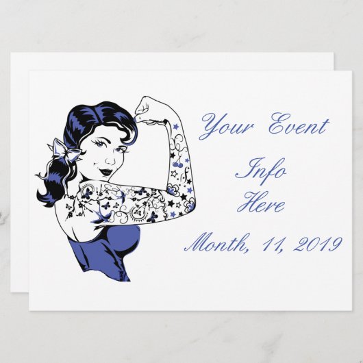 Tattoo Girl Arm Up Thunder_Cove (正面/裏面)