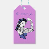 Tattoo Girl Arm Up Thunder_Cove ギフトタグ (正面)