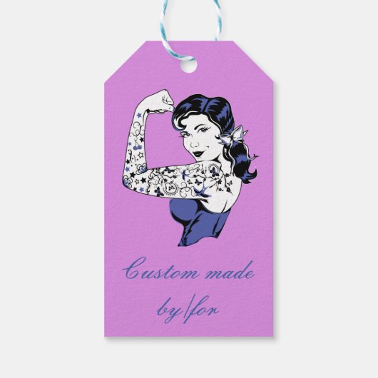 Tattoo Girl Arm Up Thunder_Cove ギフトタグ (裏面)