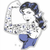 Tattoo Girl Arm Up Thunder_Cove シール (正面)