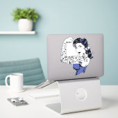 Tattoo Girl Arm Up Thunder_Cove シール (デスク上のノートパソコン)