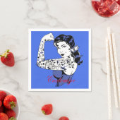 Tattoo Girl Arm Up Thunder_Cove スタンダードカクテルナプキン (インサイチュ)