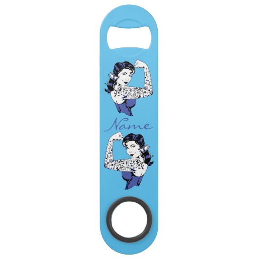 Tattoo Girl Arm Up Thunder_Cove スピード栓抜き (正面)