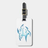 Tattoo Hai shark ラゲッジタグ (正面縦)