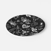 tattoo human heart snake moth dagger black ペーパープレート (アングル)