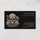 Tattoo Salon Appointment Reminder Business Card 名刺 (正面)