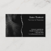 Tattoo Salon Appointment Reminder Business Card 名刺 (正面)