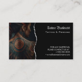 Tattoo Salon Appointment Reminder Business Card 名刺 (正面)