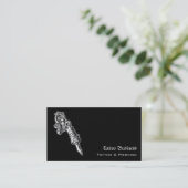 Tattoo Salon Appointment Reminder Business Card 名刺 (スタンド正面)