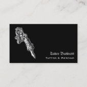 Tattoo Salon Appointment Reminder Business Card 名刺 (正面)