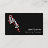 Tattoo Salon Appointment Reminder Business Card 名刺 (正面)