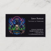 Tattoo Salon Appointment Reminder Business Card 名刺 (正面)