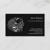 Tattoo Salon Appointment Reminder Business Card 名刺 (正面)