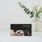 Tattoo Salon Appointment Reminder Business Card 名刺 (スタンド正面)