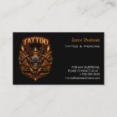 Tattoo Salon Appointment Reminder Business Card 名刺 (正面)